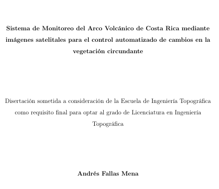 Sistema de Monitoreo del Arco Volcánico de Costa Rica mediante imágenes